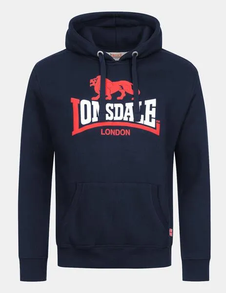 Sudadera Capucha LONSDALE THURNING - Navy/Red/White