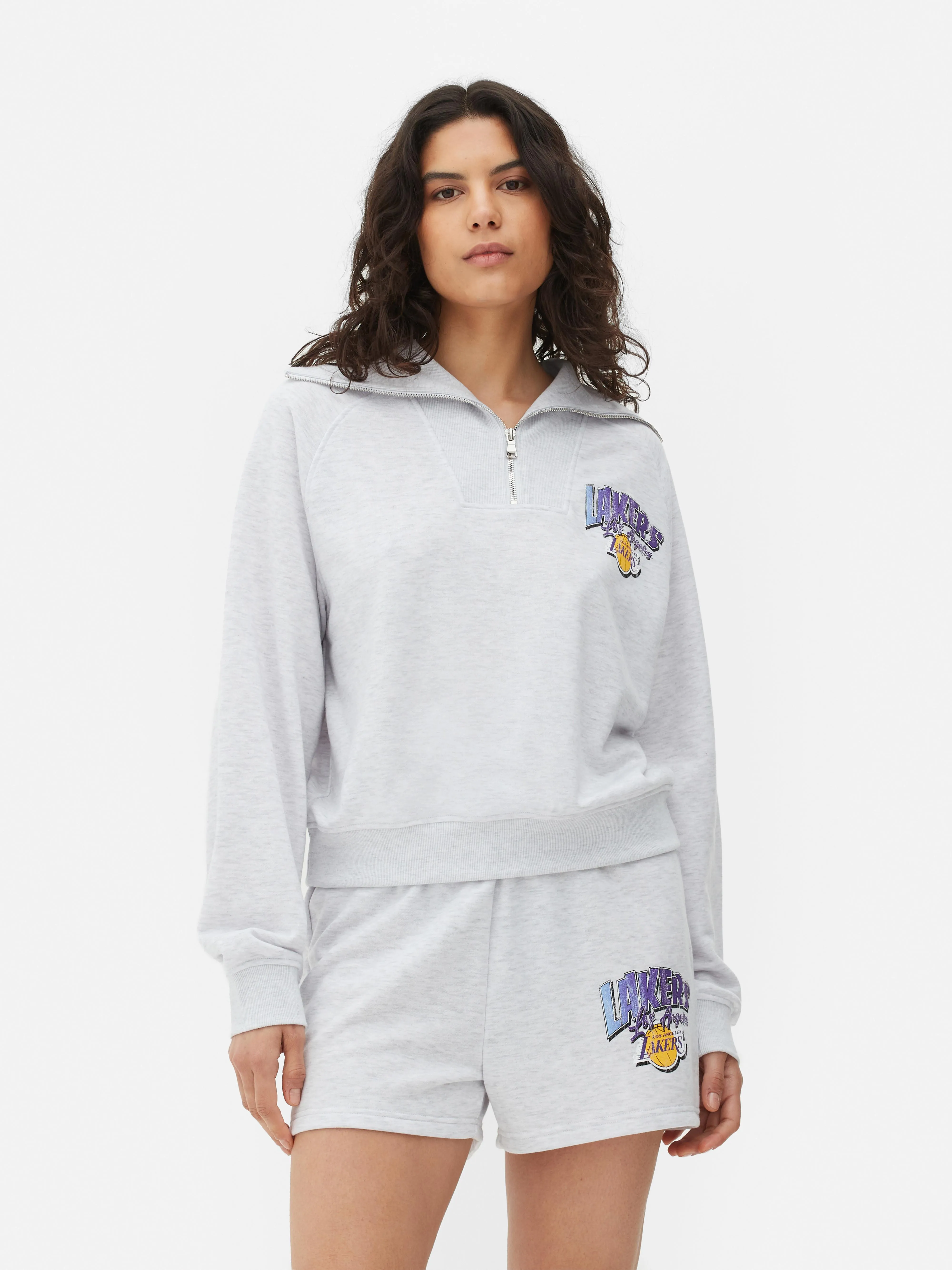 Sudadera con 1/2 cremallera de Los Lakers de la NBA