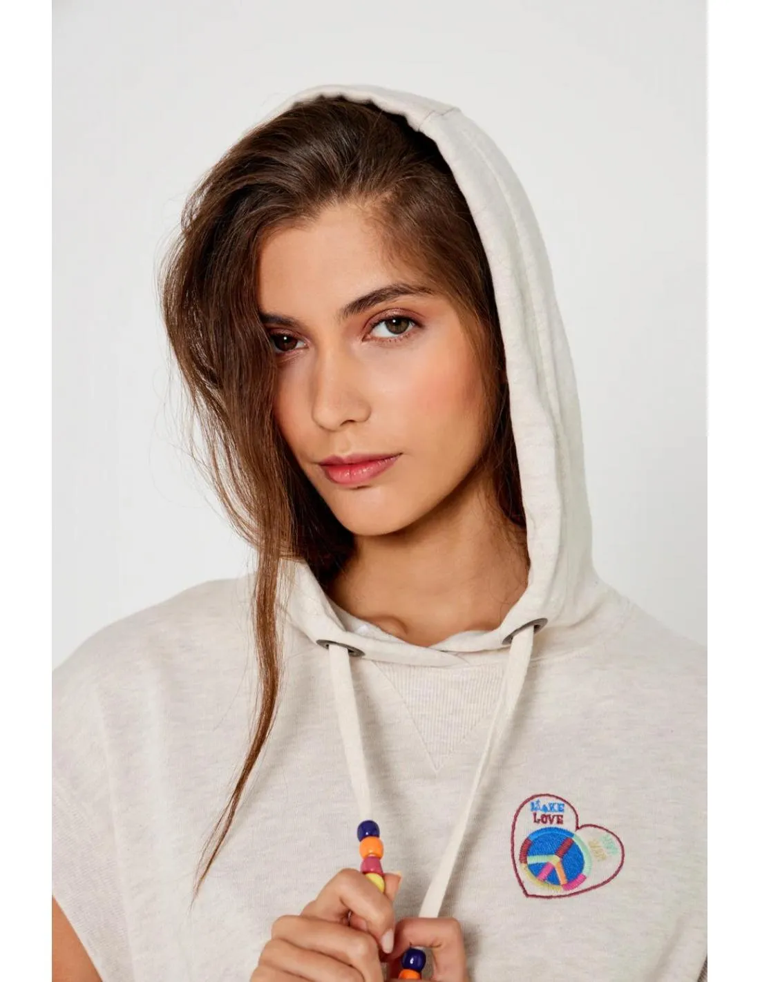 SUDADERA CON CAPUCHA FIVE PARIS PEACE