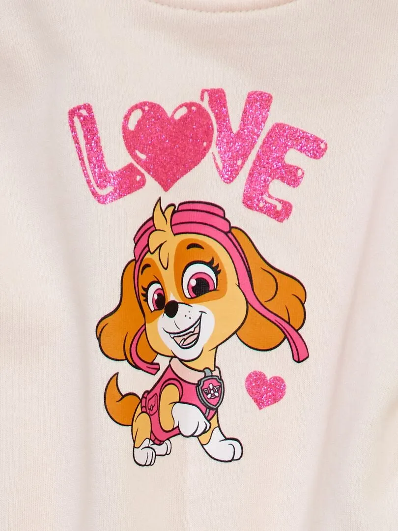 Sudadera con cuello redondo 'La Patrulla Canina' - ROSA