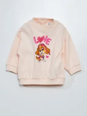 Sudadera con cuello redondo 'La Patrulla Canina' - ROSA