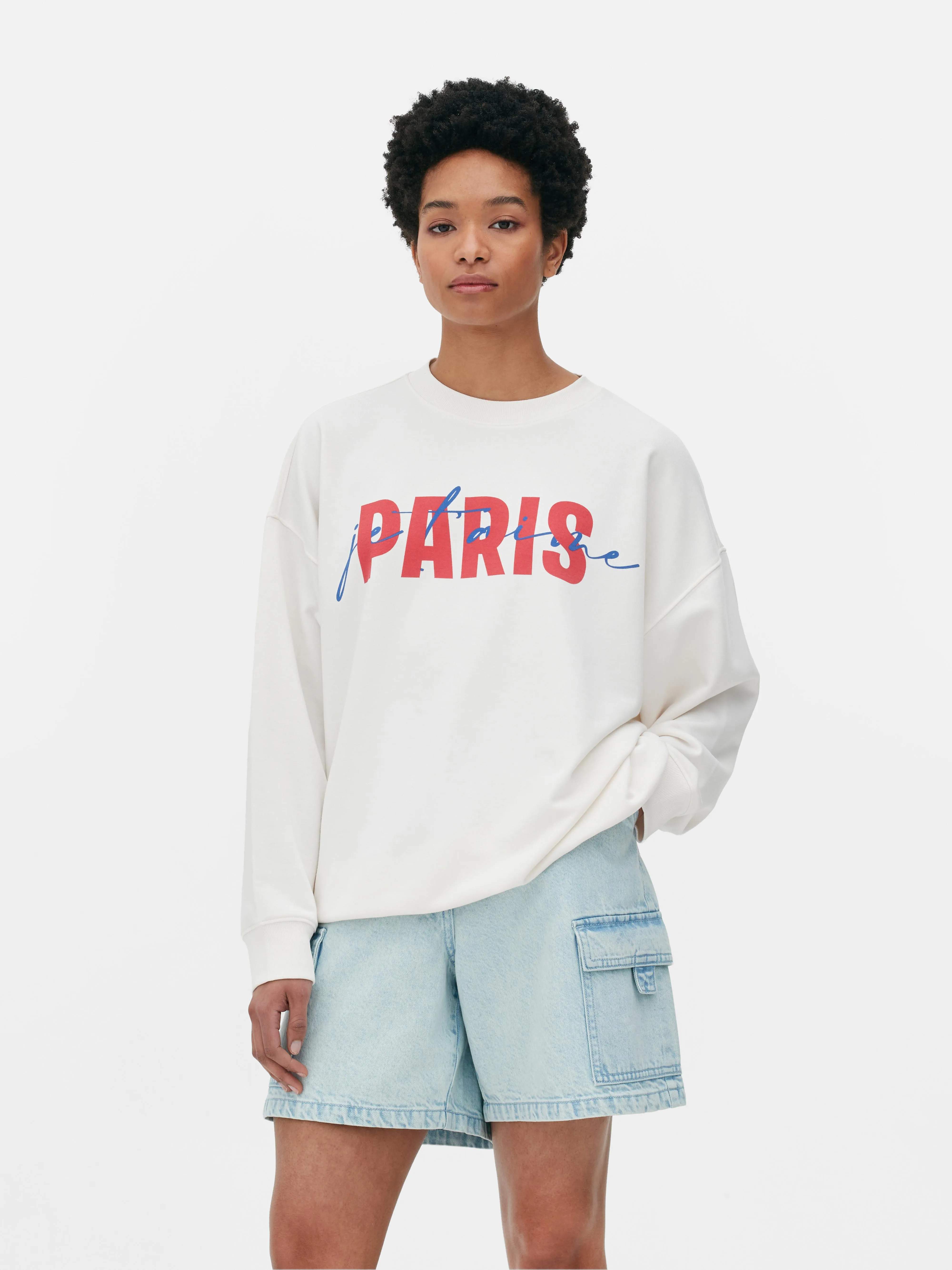 Sudadera con gráfico «Paris» en la parte delantera