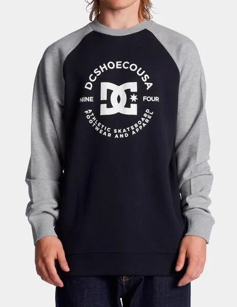 Sudadera Crew DC STAR PILOT RAGLAN - Black/Grey He