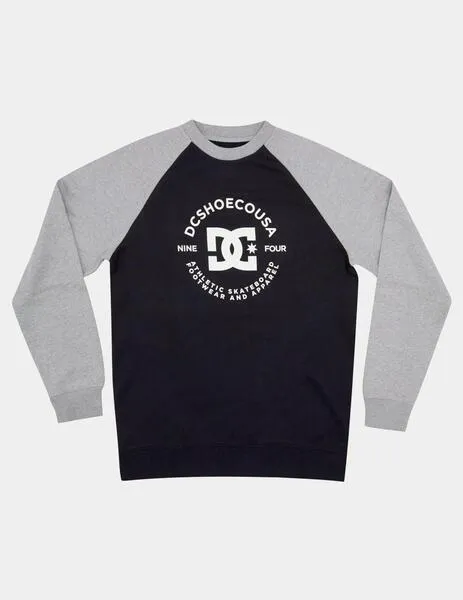 Sudadera Crew DC STAR PILOT RAGLAN - Black/Grey He