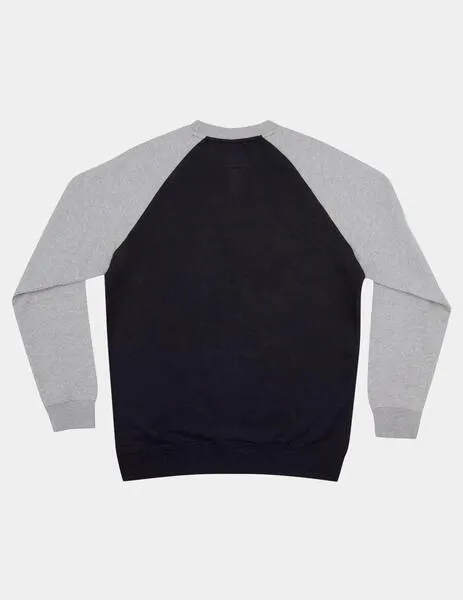 Sudadera Crew DC STAR PILOT RAGLAN - Black/Grey He