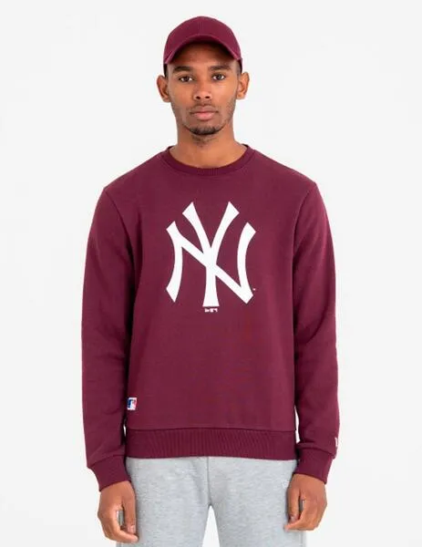 Sudadera Crew NEW ERA TEAM LOGO NEW YORK YANKEES - Burgundy