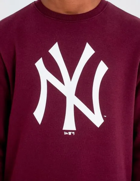 Sudadera Crew NEW ERA TEAM LOGO NEW YORK YANKEES - Burgundy