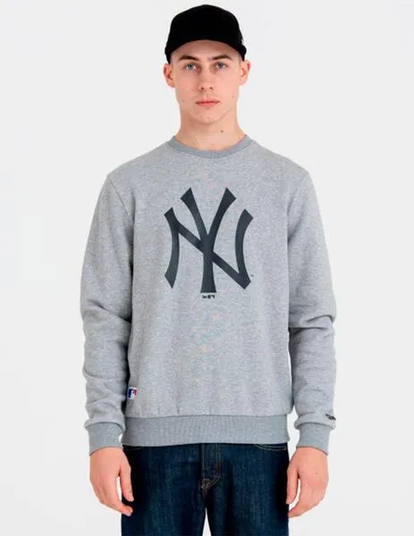 Sudadera Crew NEW ERA TEAM LOGO NEW YORK YANKEES - Heather