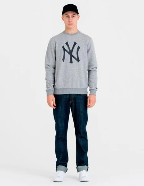 Sudadera Crew NEW ERA TEAM LOGO NEW YORK YANKEES - Heather