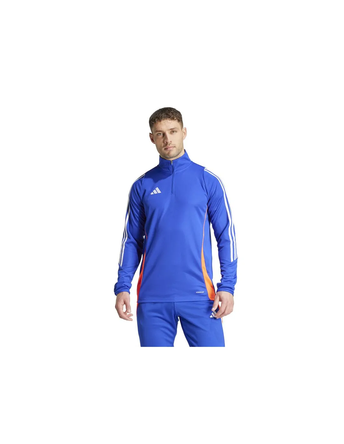 Sudadera de Fútbol adidas Tiro24 Training Hombre Azul/Blanco