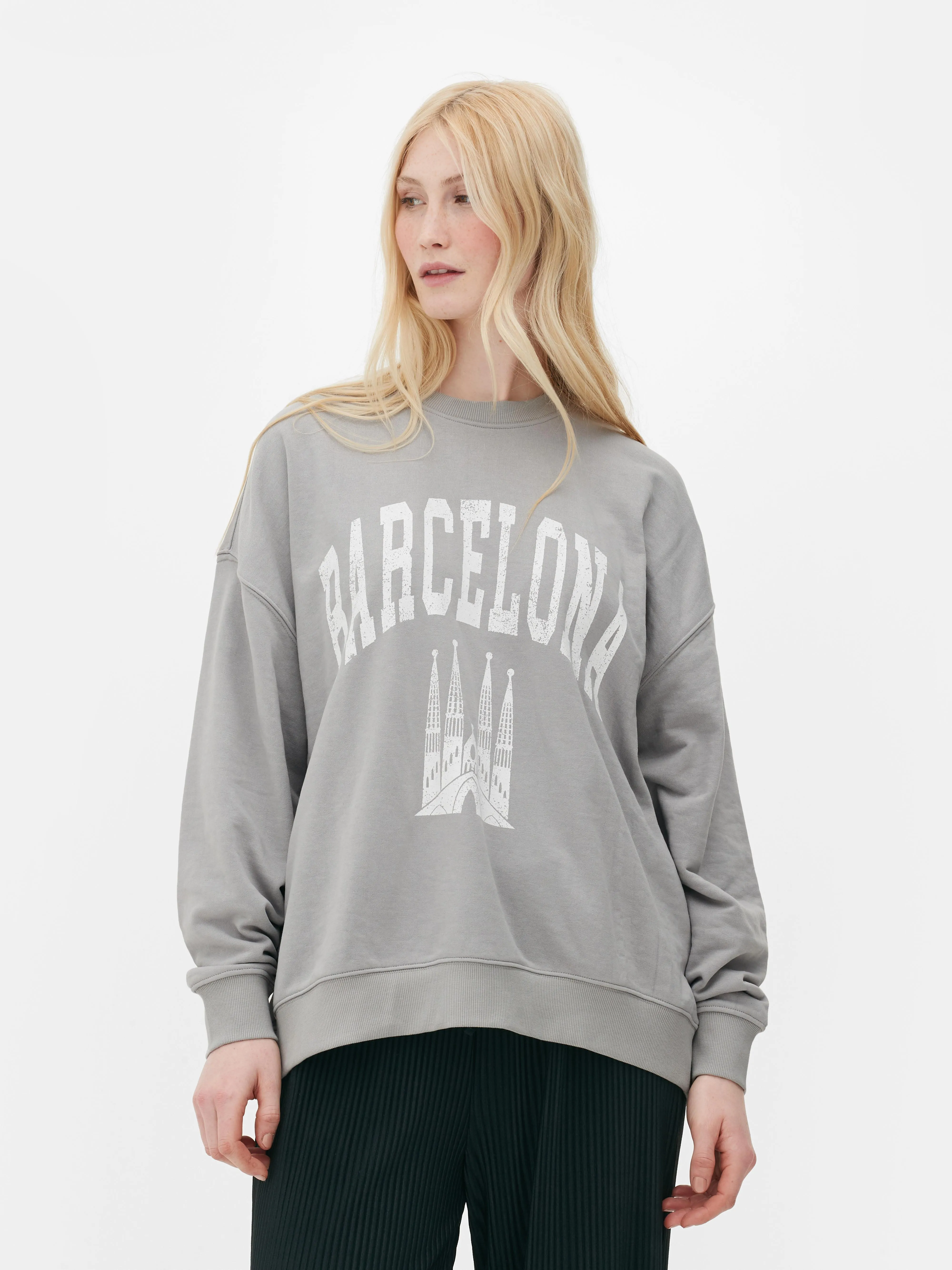 Sudadera extragrande de Barcelona