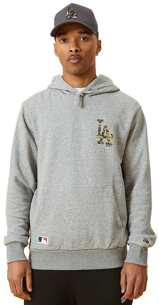 sudadera New Era Seasonal Infill Pullover MLB Los Angeles Dodgers - Heather Grey/Woodland Camo - men´s