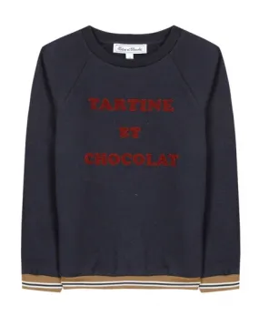 Sudadera Niño TARTINE ET CHOCOLAT Marino Logo