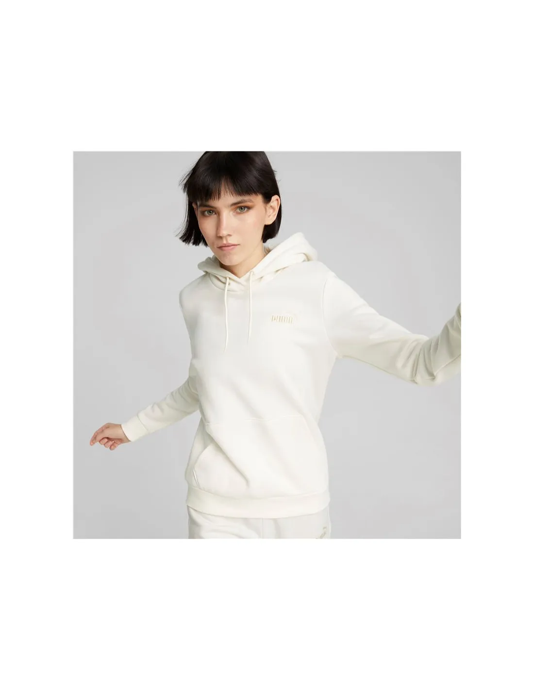 Sudadera Puma ESS+ Embroidery Hoodie FL Mujer