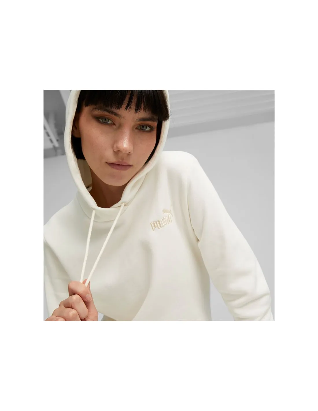 Sudadera Puma ESS+ Embroidery Hoodie FL Mujer