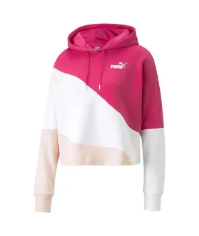 Sudadera Puma Power Cat Rosa Mujer