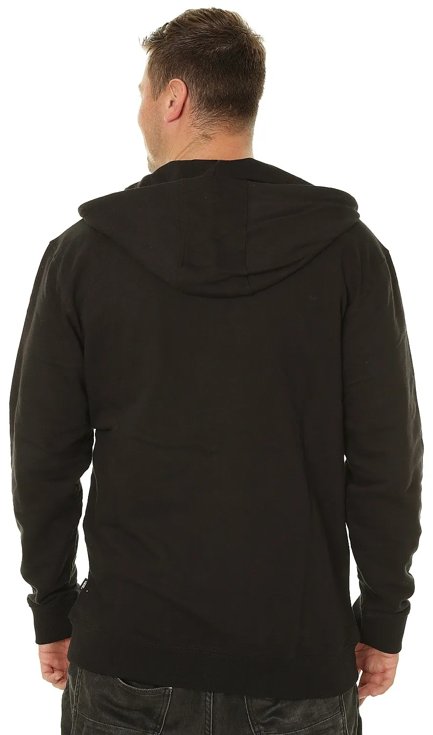 sudadera Vans Classic Zip - Black/White - men´s