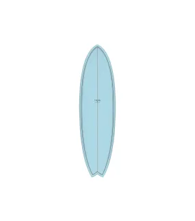 Tabla surf TORQ 6'10" Fish Classic Colour - Blue/pattern