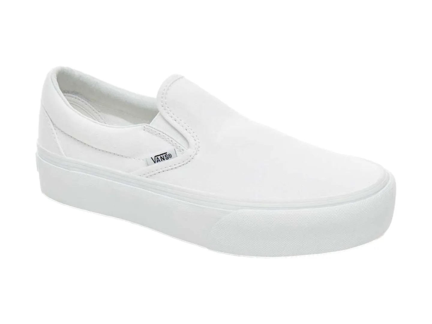 Tenis Vans Classic Slip On Blanco Para Mujer