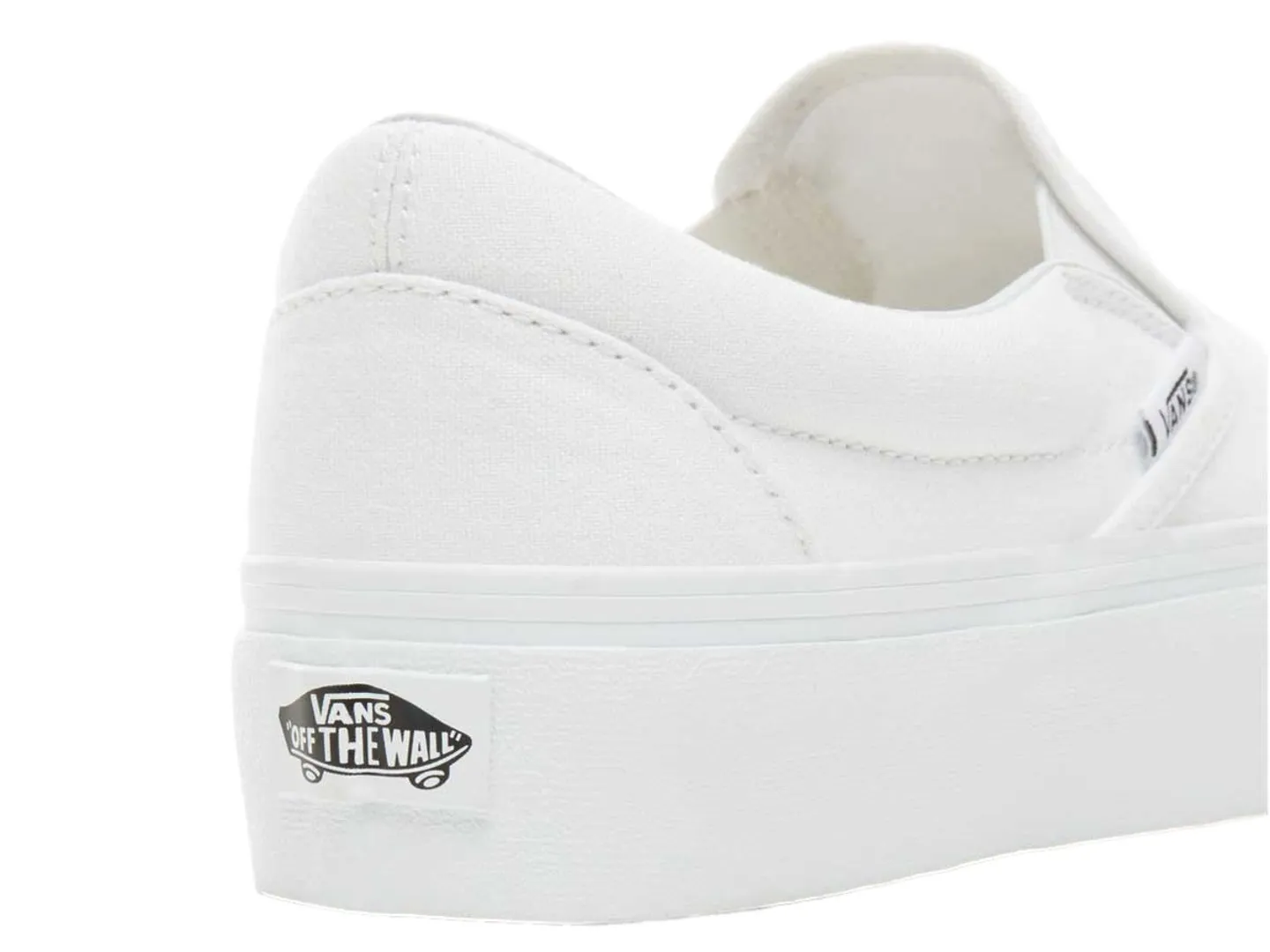 Tenis Vans Classic Slip On Blanco Para Mujer