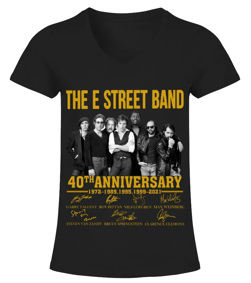 THE E STREET BAND 40TH ANNIVERSARY Camiseta cuello pico Mujer