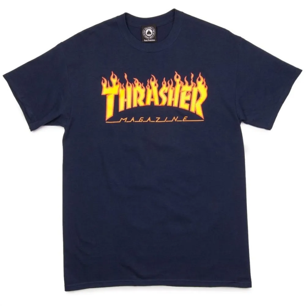 THRASHER FLAME LOGO TEE