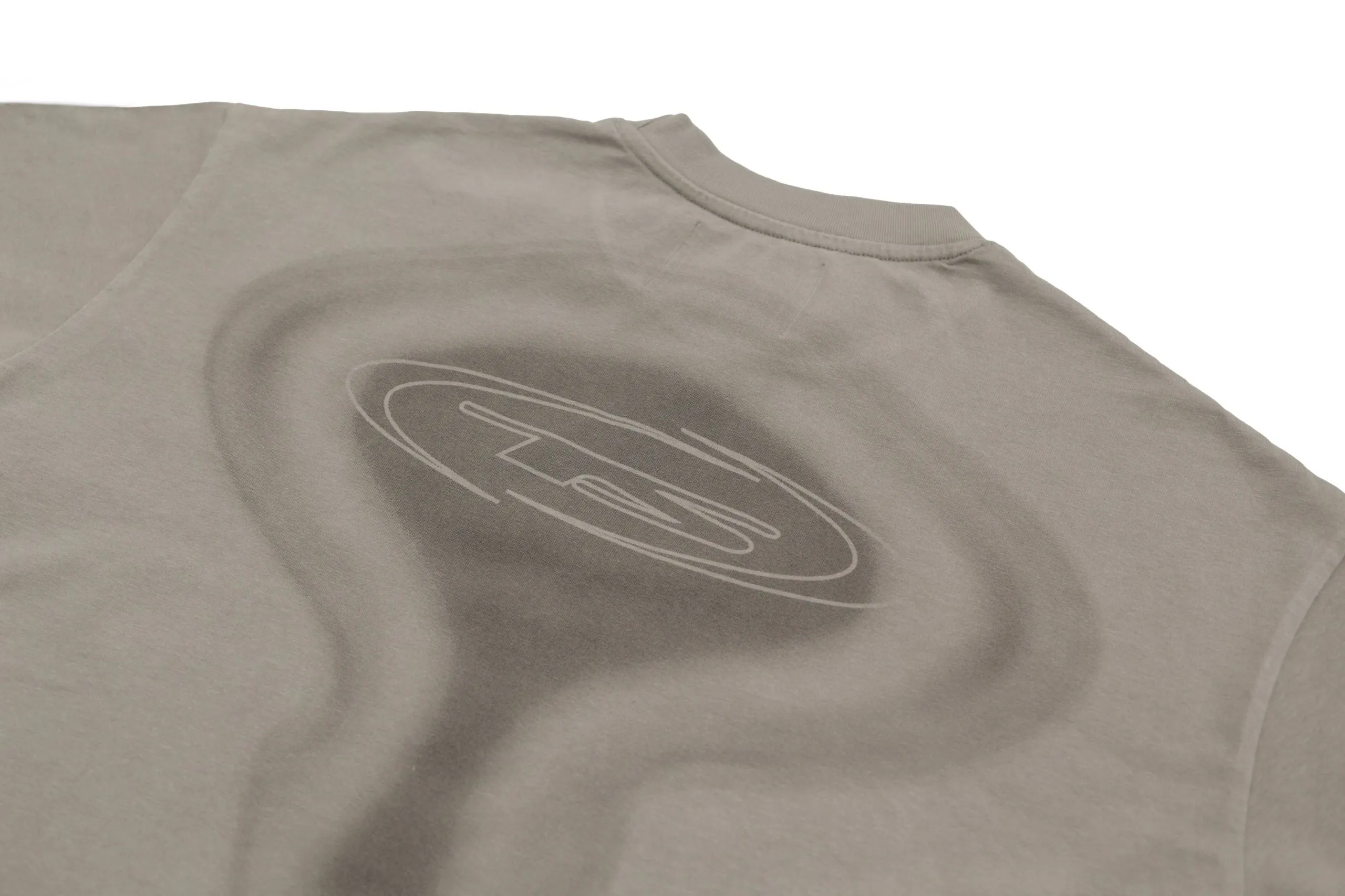 Tiempos Classy T Shirt Grey Stone