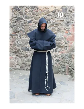 Traje de Monje medieval Benediktus, negro