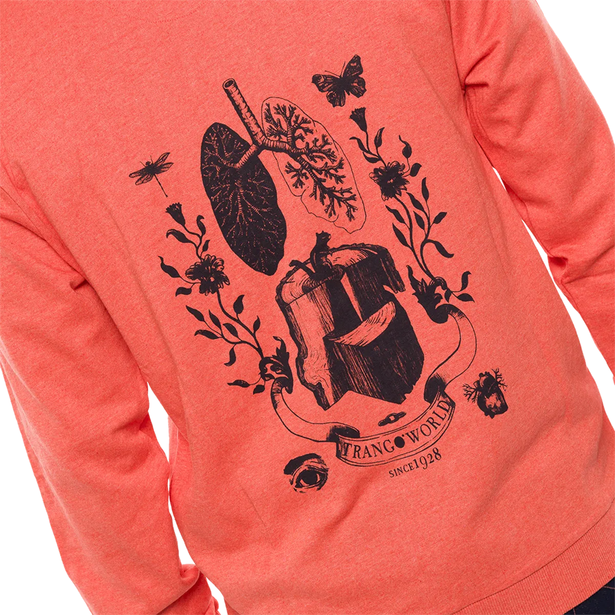 trangoworld Sudadera Fauna Naranja