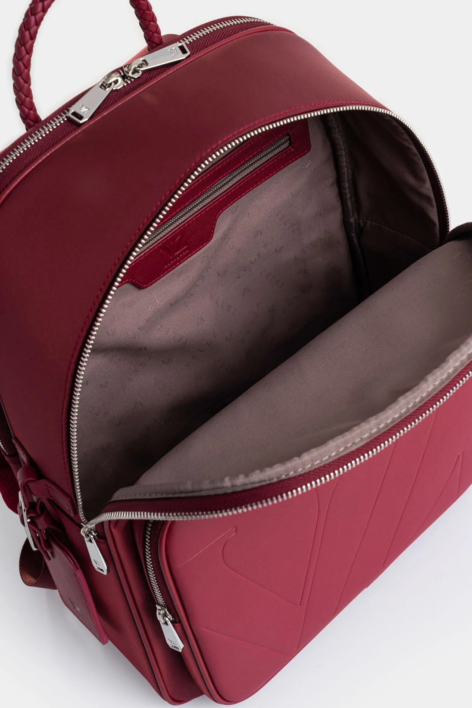 Tula morral legacy de cuero y nylon para mujer tag para viaje