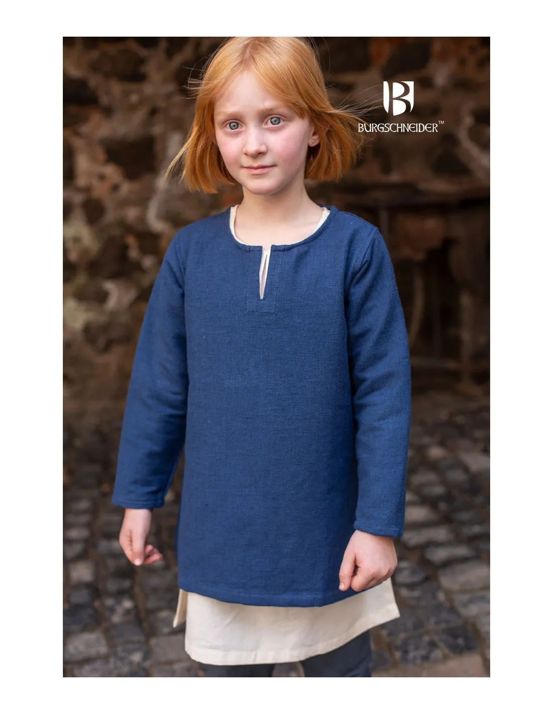 Túnica medieval para niños, Eriksson azul