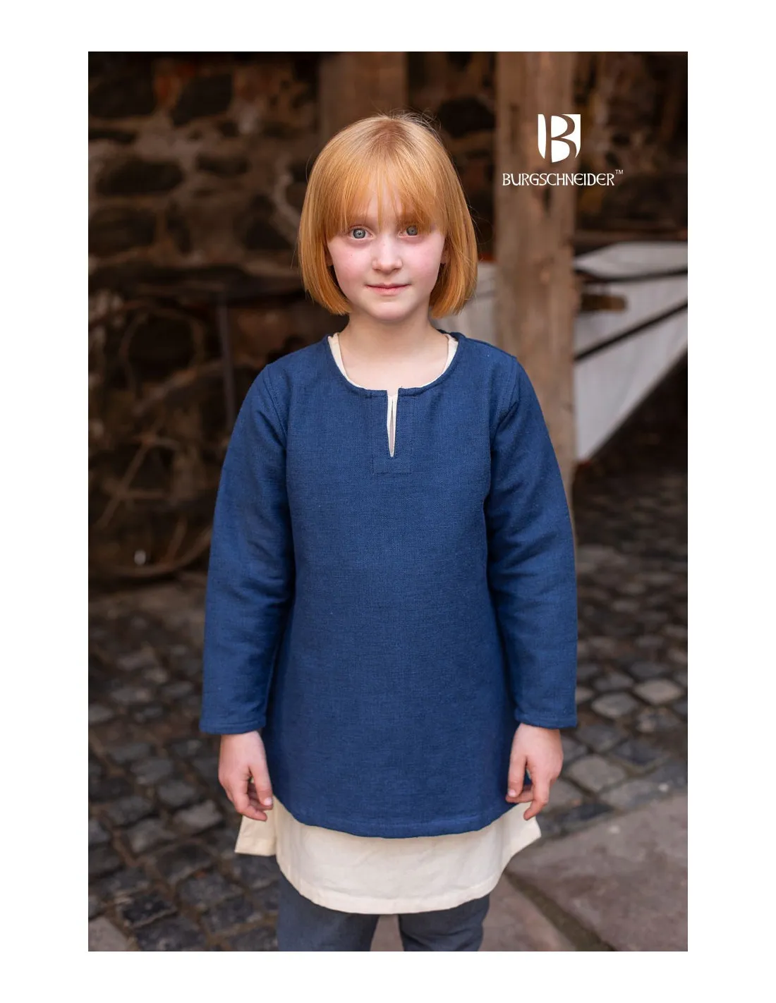 Túnica medieval para niños, Eriksson azul