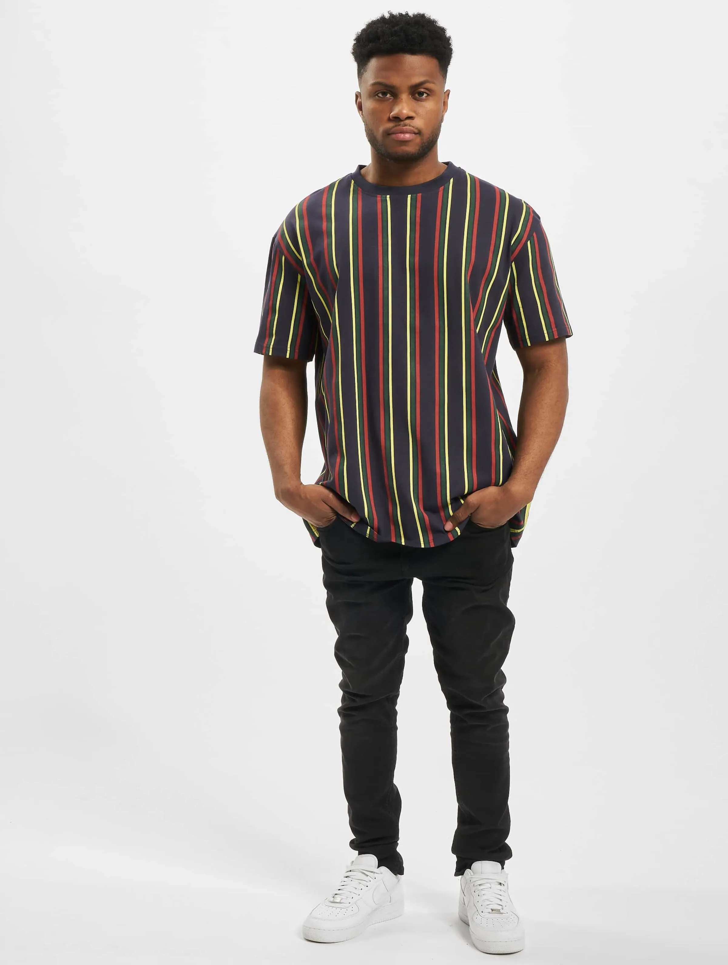 Urban Classics Printed Oversized Retro Stripe