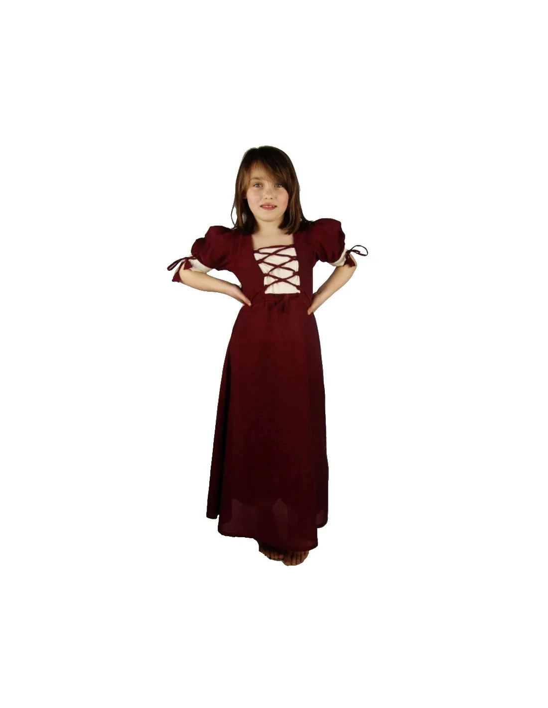 Vestido medieval de verano para niñas