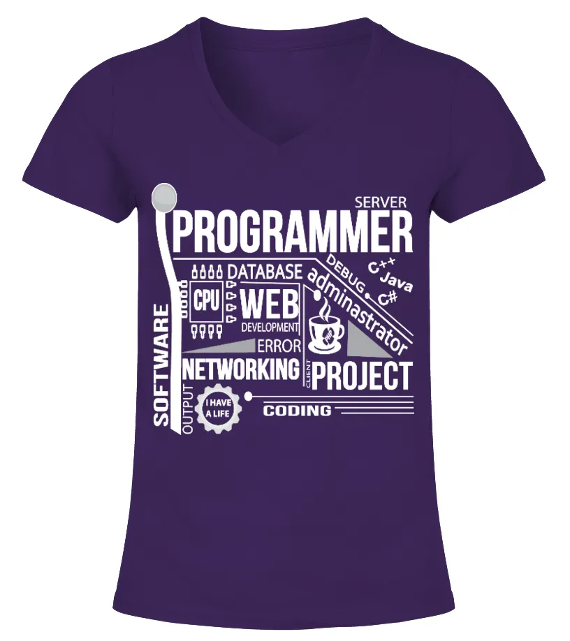 Web Programming Lovers T shirt(Limited Edition) Camiseta cuello pico Mujer