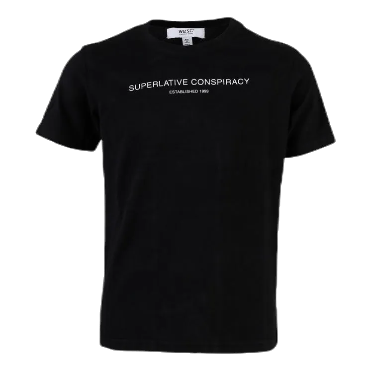 Wesc Superlative Conspiracy Logo Tee Youth Black