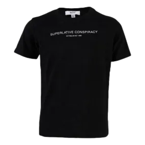 Wesc Superlative Conspiracy Logo Tee Youth Black