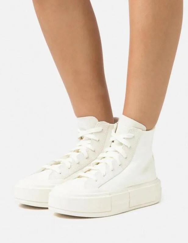 Zapatilla Converse Ctas Cruise Hi en Lona Blanca para Chicas