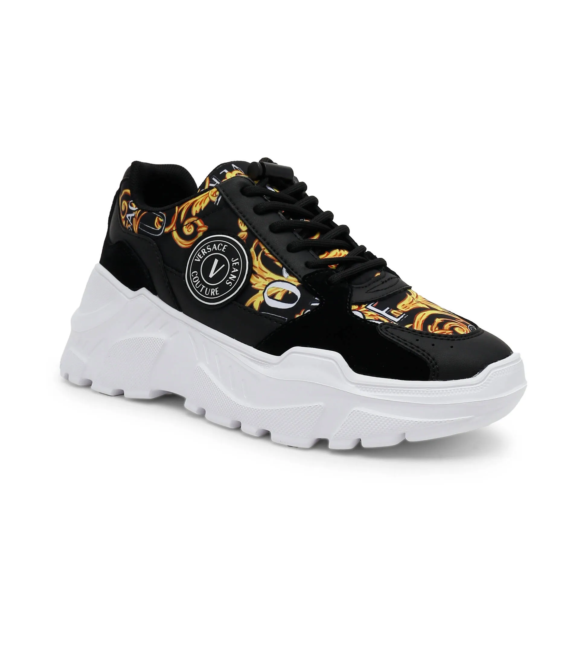 Zapatillas de mujer Versace Jeans Couture black/gold NUEVA COLECCIÓN