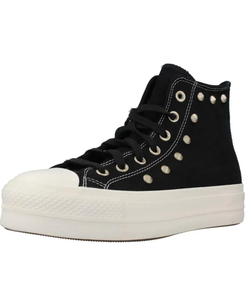 Zapatillas deporte de Mujer CONVERSE CHUCK TAYLOR ALL STAR LIFT PLATFORM SUEDE STUDS NEGRO