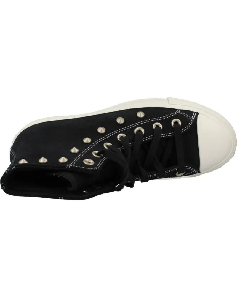 Zapatillas deporte de Mujer CONVERSE CHUCK TAYLOR ALL STAR LIFT PLATFORM SUEDE STUDS NEGRO