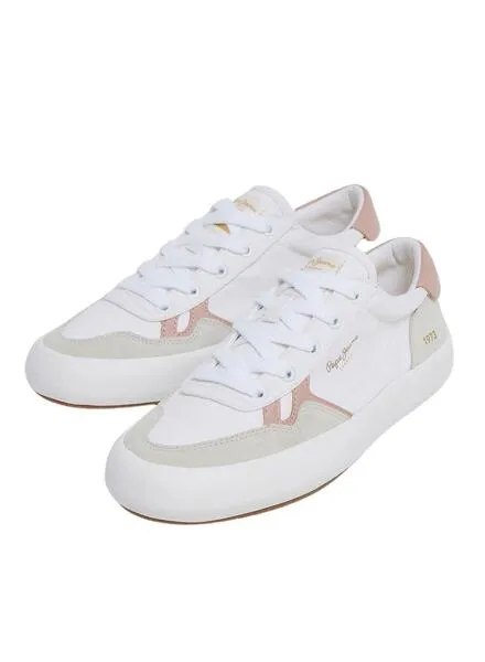 Zapatillas Pepe Jeans Travis Blanco Para Mujer