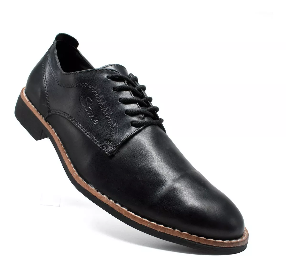 Zapato Vestir Hombre Cuero Vacuno Urbano Liviano Stone 2500