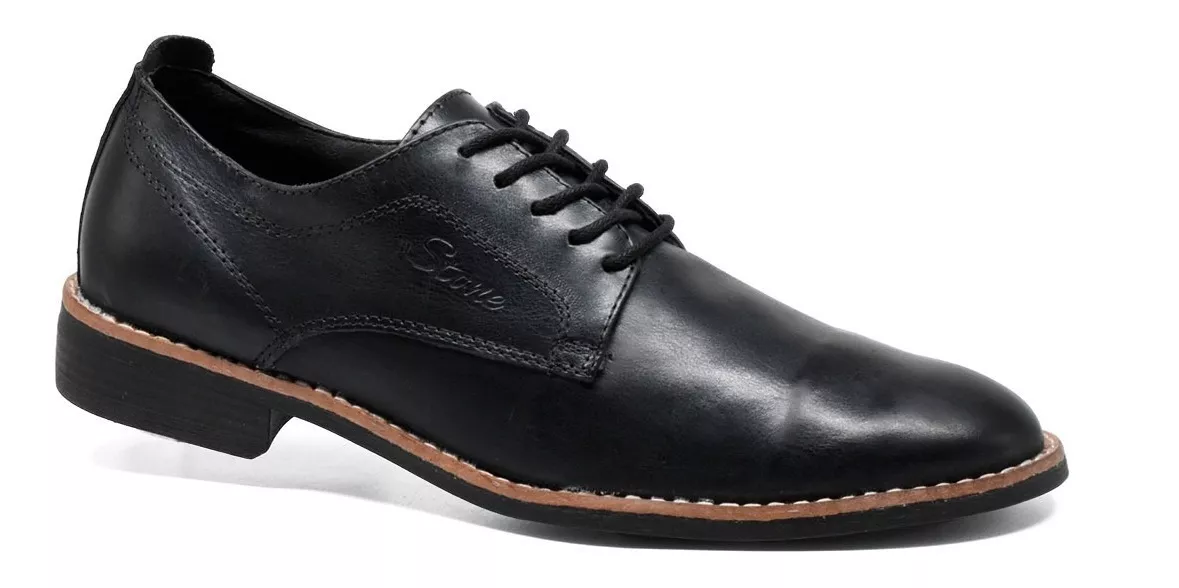 Zapato Vestir Hombre Cuero Vacuno Urbano Liviano Stone 2500