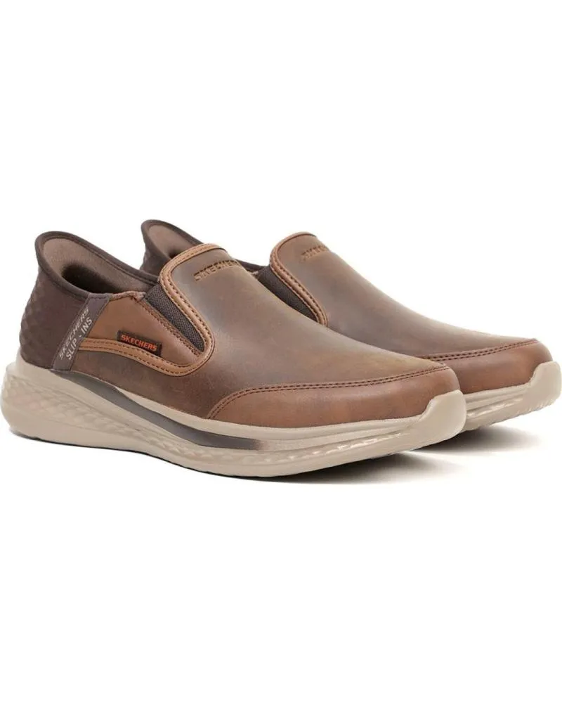 Zapatos SKECHERS  de Hombre MOCASINES 205237  CUERO