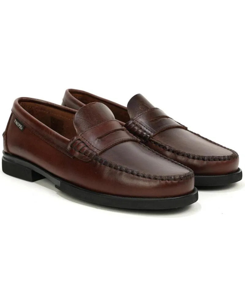 Zapatos SNIPE  de Hombre MOCASINES 11023  CUERO