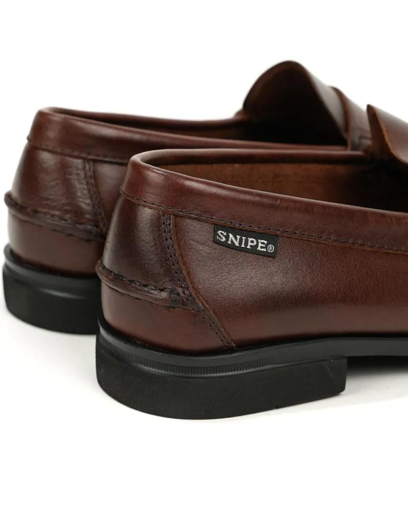 Zapatos SNIPE  de Hombre MOCASINES 11023  CUERO