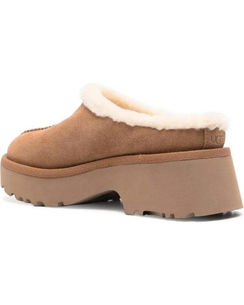 Zapatos UGG  de Mujer ZUECOS W NEW HEIGHTS COZY CLOG MUJER CUERO  MARRóN